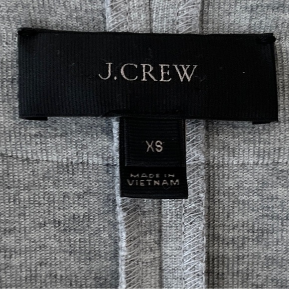 J Crew Sweater Gray Open Front Blazer Cardigan Classic Knit Size XS Oversized - Picture 7 of 10